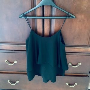Black 2 Layered Tank Top